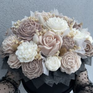 Flower Box XL Czarny Welur
