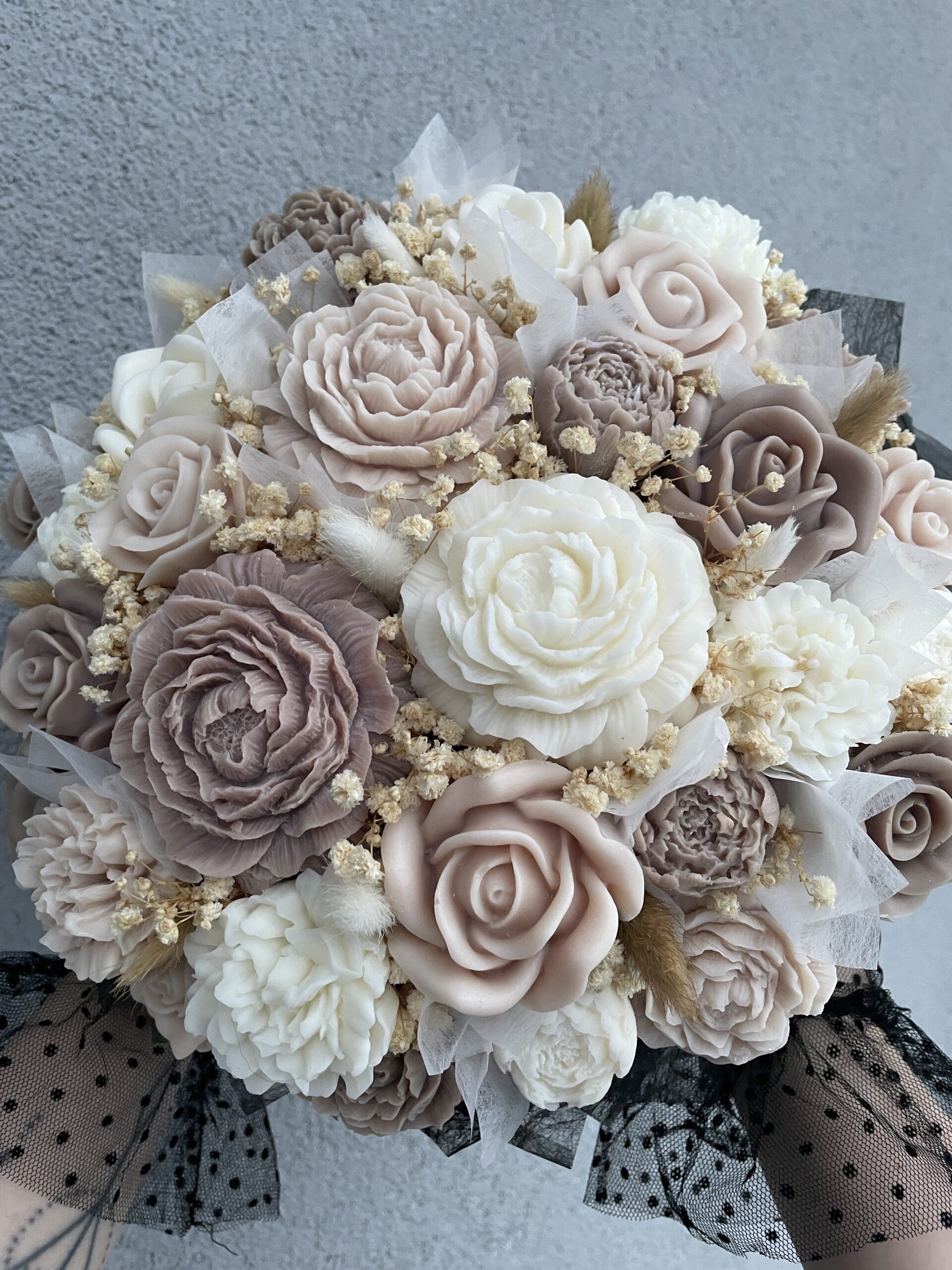 Flower Box XL Czarny Welur - obrazek 2
