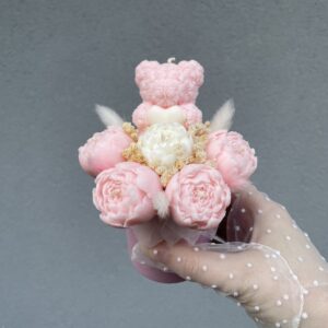 Mini Flower box Miś