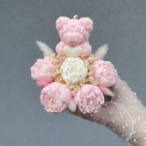 Mini Flower box Miś